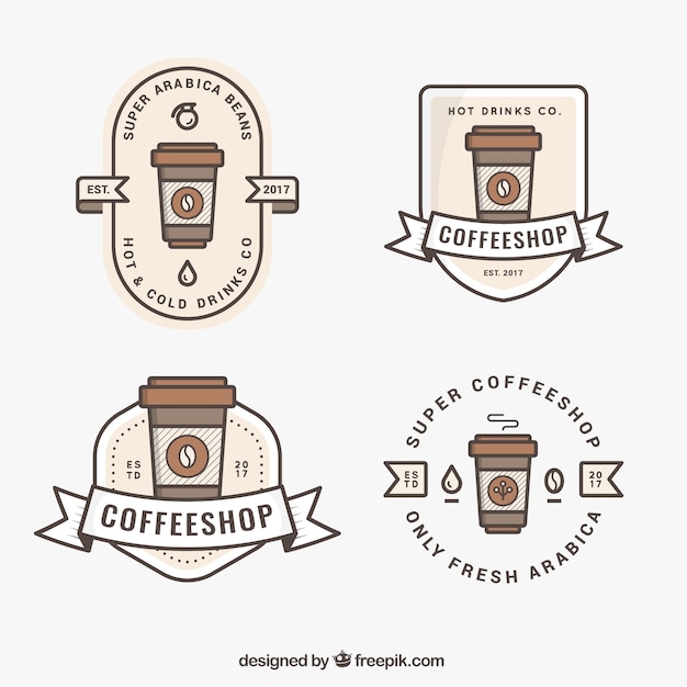 Download Free Cute Logos For Coffee Free Vector Use our free logo maker to create a logo and build your brand. Put your logo on business cards, promotional products, or your website for brand visibility.