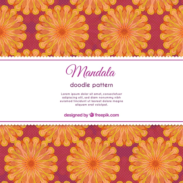 Download Cute mandala pattern Vector | Free Download