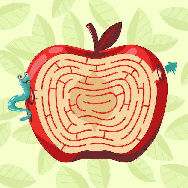 Download Free Vector | Cute maze for kids