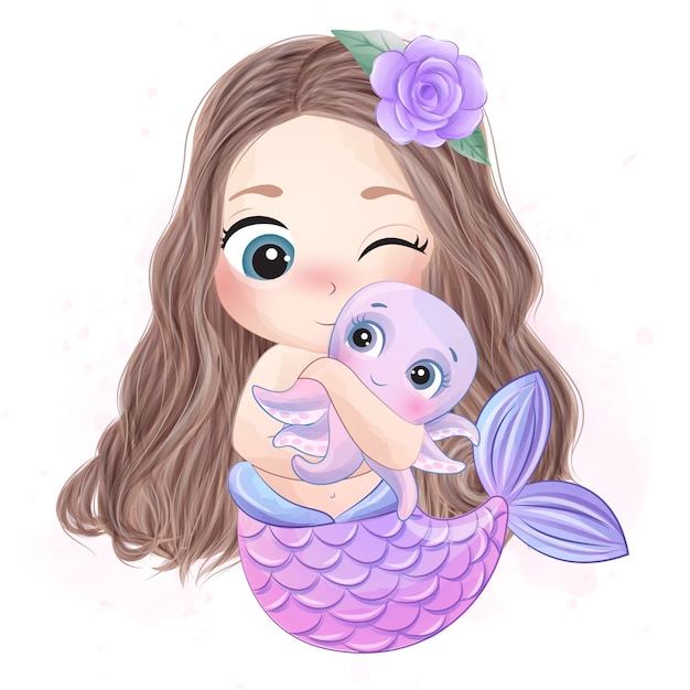 Free Free 120 Cute Mermaid Svg Free SVG PNG EPS DXF File