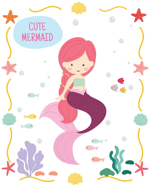 Free Free Cute Mermaid Svg Free 639 SVG PNG EPS DXF File