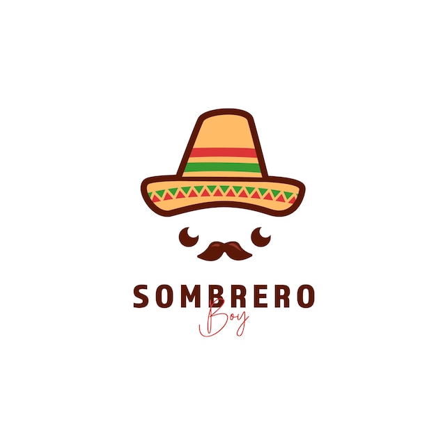 Download Premium Vector | Cute mexican sombrero hat logo icon