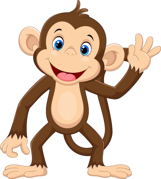 Download Premium Vector | Cute monkey cartoon