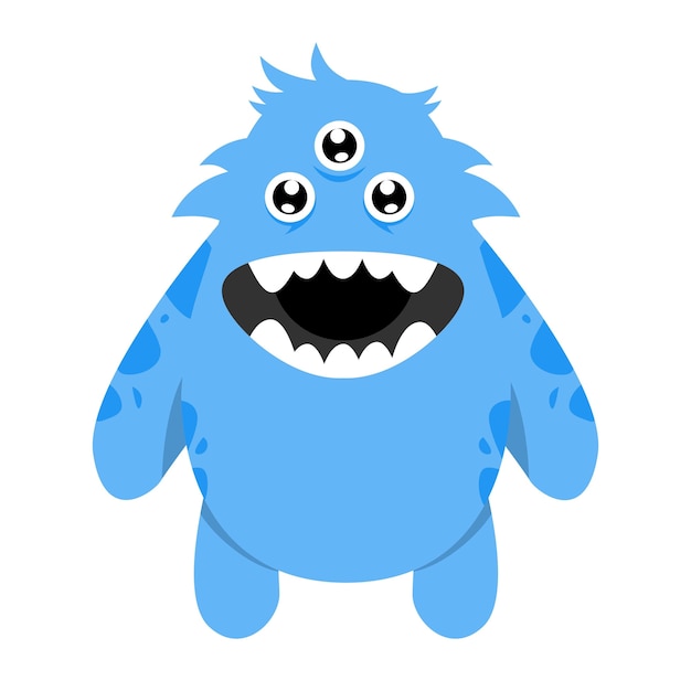 Premium Vector Cute Monster Character Illustration Design Template