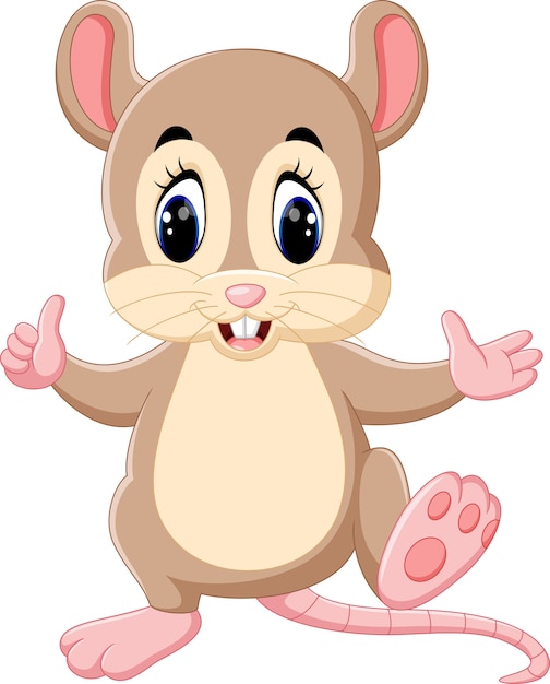 Premium Vector | Cute mouse cartoon