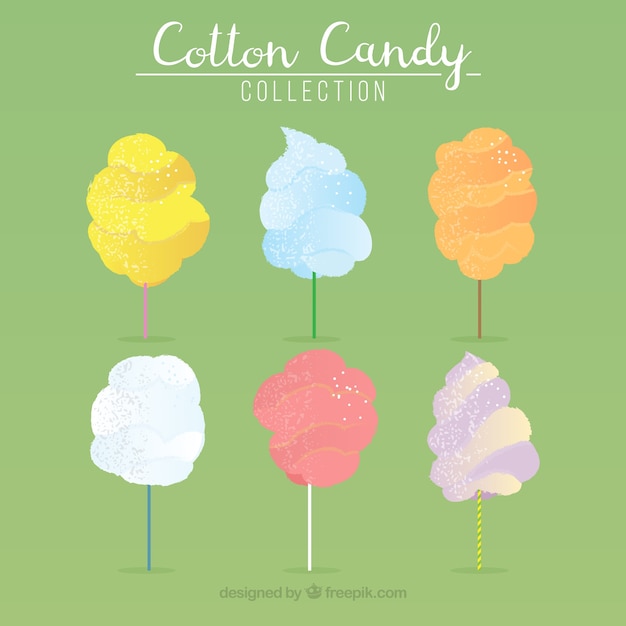 Cute pack of cotton candies
