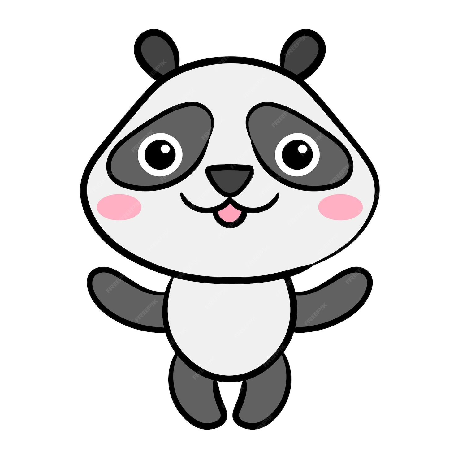 Premium Vector | Cute panda cartoon icon vector illustration chinese ...