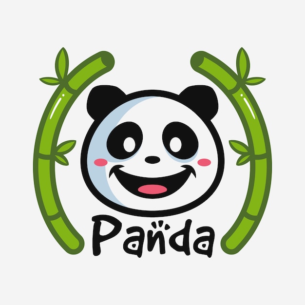 Cute panda head cartoon Vector | Premium Download