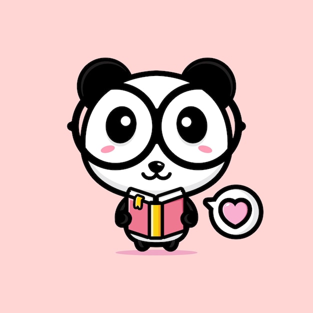 Premium Vector | Cute panda mascot design