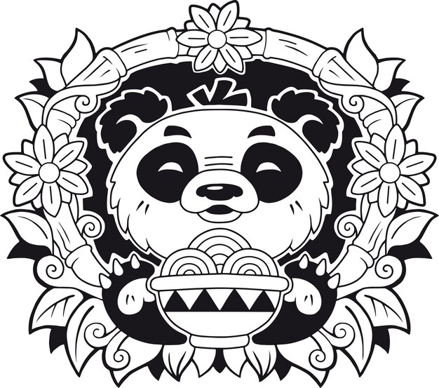 Premium Vector | Cute panda