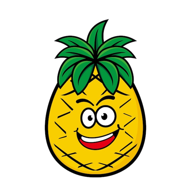 Premium Vector | Cute pineapple mascot design character isolated on a ...