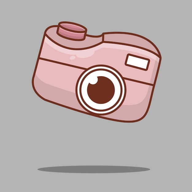 Premium Vector Cute Pink Camera Vector Illustration