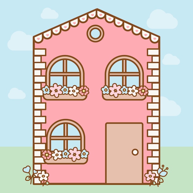 Download Cute House Svg - Layered SVG Cut File - Best Free ...