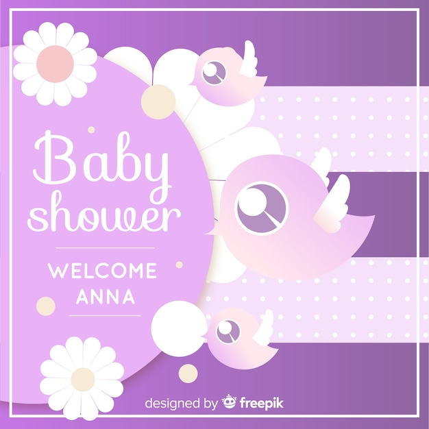 purple baby shower