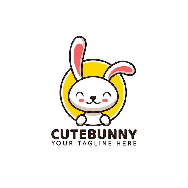 Download Free Cute Rabbit Bunny Logo Illustration Template Premium Vector Use our free logo maker to create a logo and build your brand. Put your logo on business cards, promotional products, or your website for brand visibility.