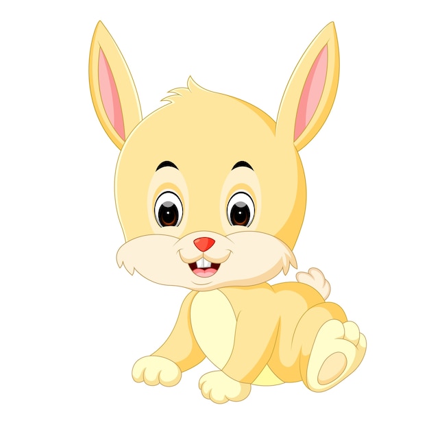  Cute  rabbit  cartoon  Premium Vector