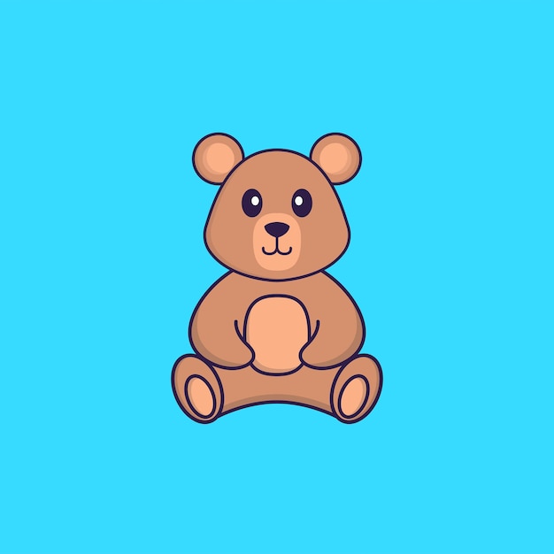 Premium Vector | Cute rat is sitting. animal cartoon concept isolated.