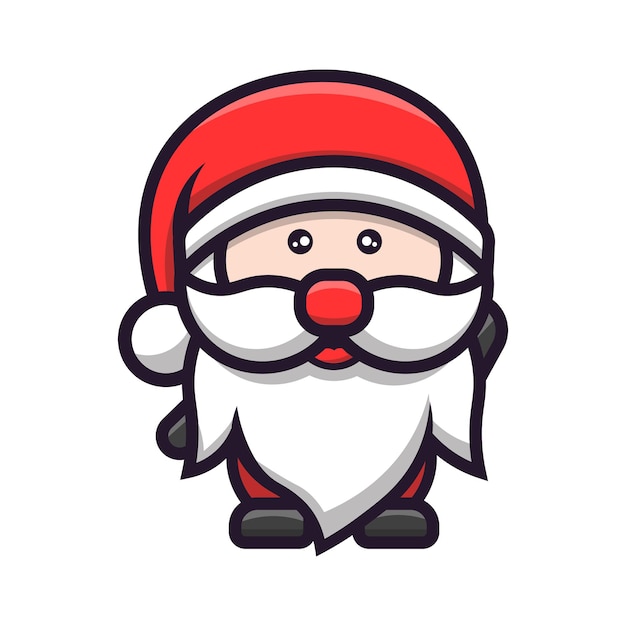 Premium Vector | Cute santa christmas