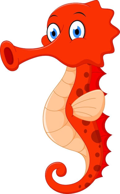 Premium Vector | Cute seahorse cartoon