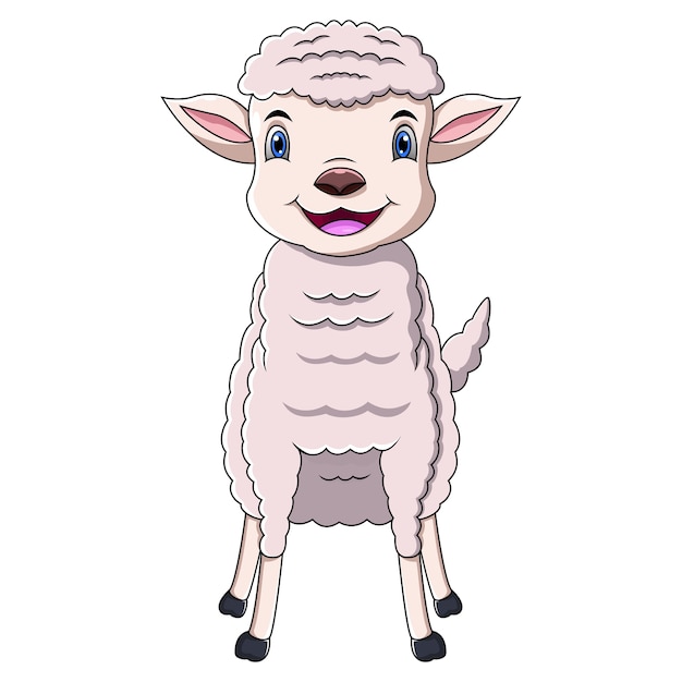 Premium Vector | Cute sheep cartoon