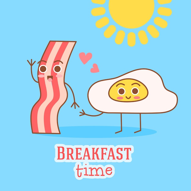 Cute and simple frame illustration with omelet, olive oil, eggs, milk, salt, onion, mushrooms Free Vector