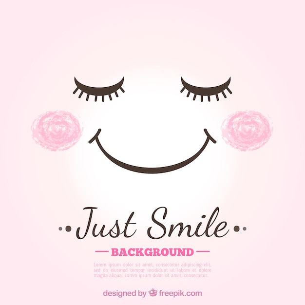 Download Free Cute Smile Background Free Vector Use our free logo maker to create a logo and build your brand. Put your logo on business cards, promotional products, or your website for brand visibility.