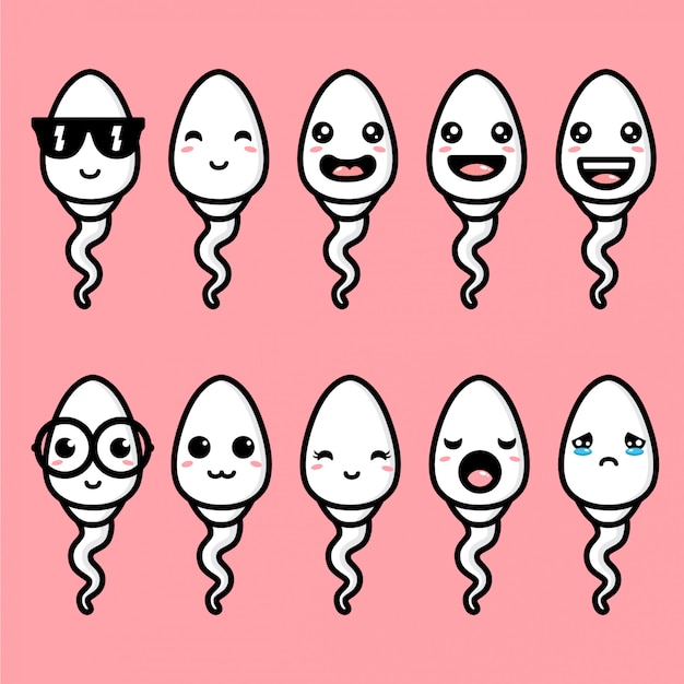 Cartoon Sperm SVG Free