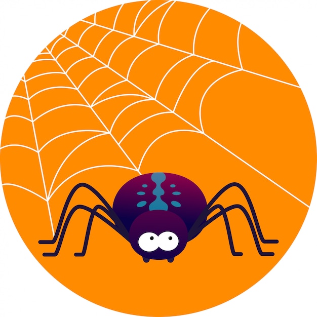 Premium Vector | Cute Spider Vector Flat Illustration