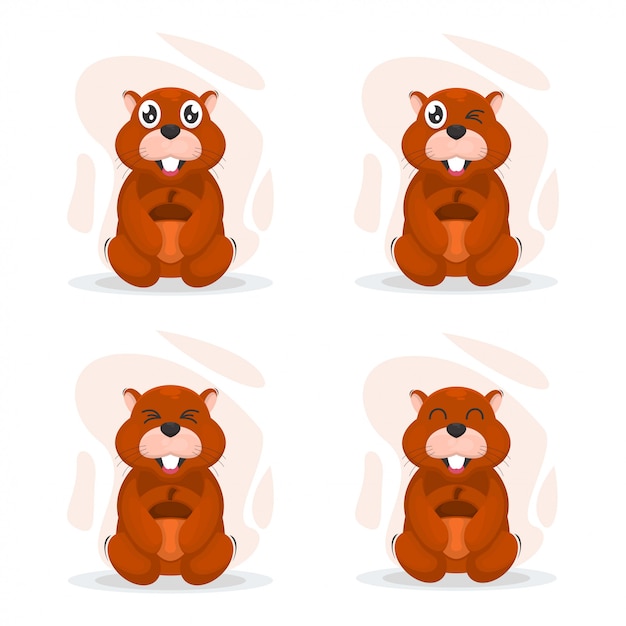 Premium Vector | Cute squirrel mascot cartoon vector