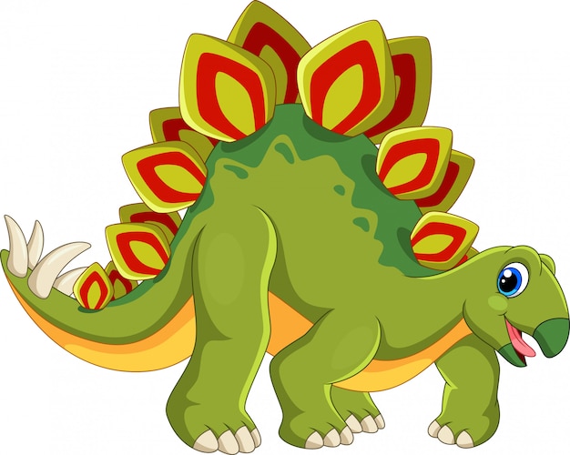 Premium Vector Cute stegosaurus cartoon