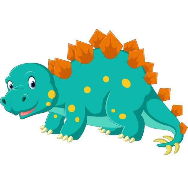 stegosaurus cartoon cute