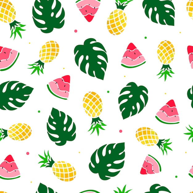 Download Cute summer seamless pattern | Premium Vector