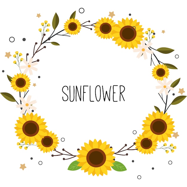 Free Free 287 Sunflower Wreath Svg SVG PNG EPS DXF File