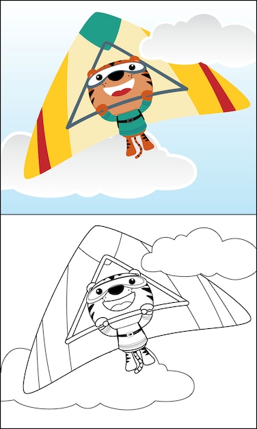 hang glider cartoon