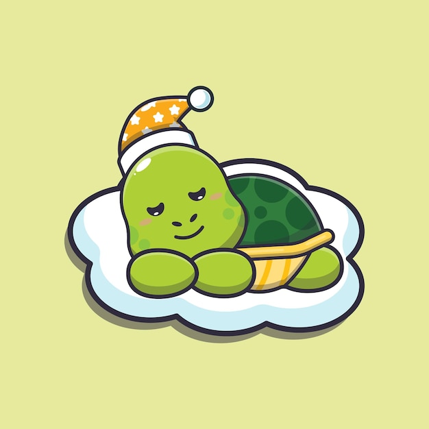 Premium Vector | Cute turtle cartoon vector illustration