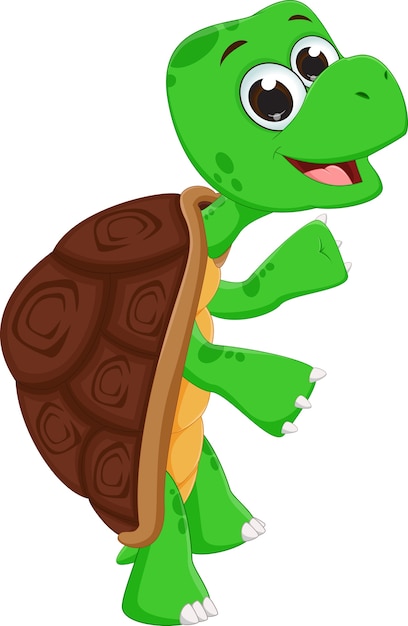 Premium Vector | Cute turtle cartoon