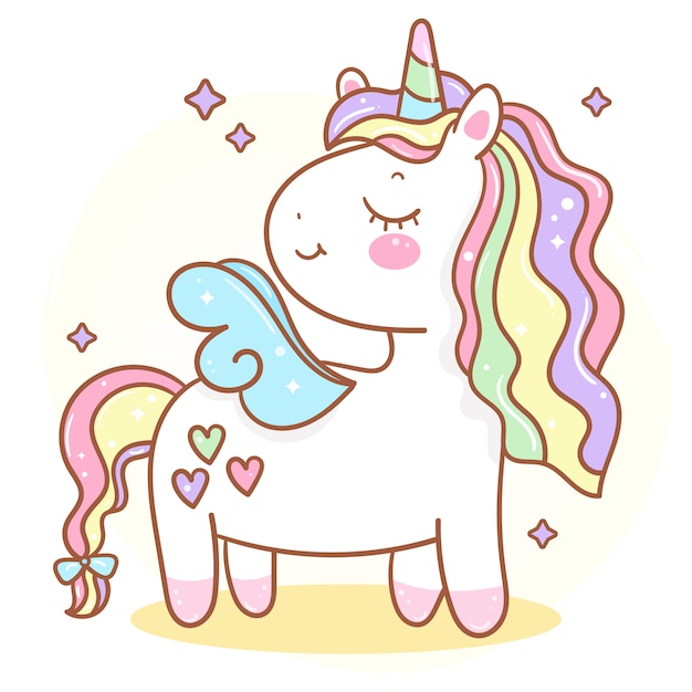 Premium Vector Cute Unicorn Illustration