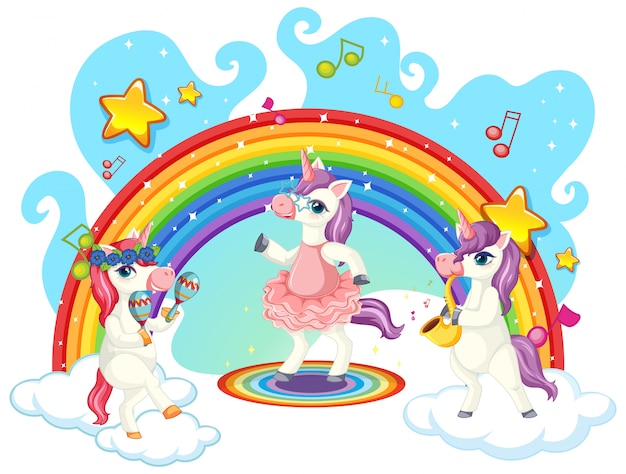 walking musical unicorn