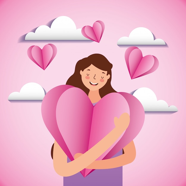 Premium Vector | Cute valentines day background