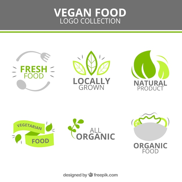 Download Free Cute Vegan Food Logotypes Free Vector Use our free logo maker to create a logo and build your brand. Put your logo on business cards, promotional products, or your website for brand visibility.