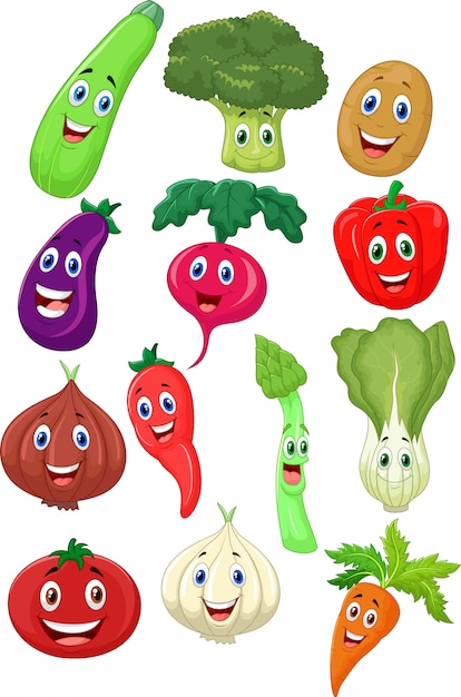 Premium Vector | Cute vegetable cartoon character