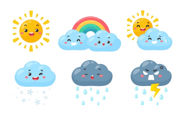 premium-vector-cute-weather-icon-set-weather-forecast-icon-isolated-on-white-background