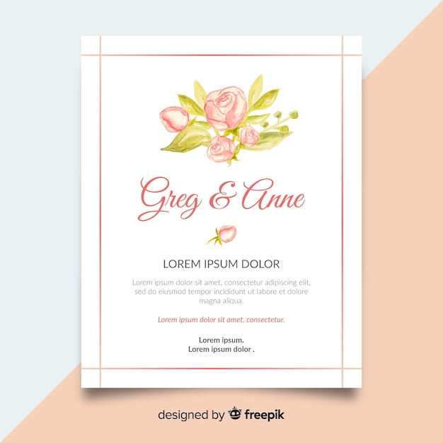 Cute Wedding Invitation Templates 8