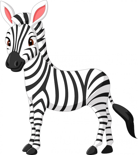 Download Cute zebra cartoon | Premium Vector