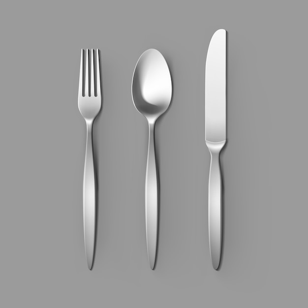 silver forks and spoons
