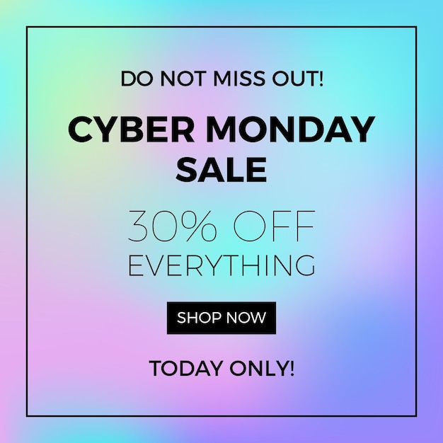 Premium Vector Cyber monday concept design for banner, flyer and