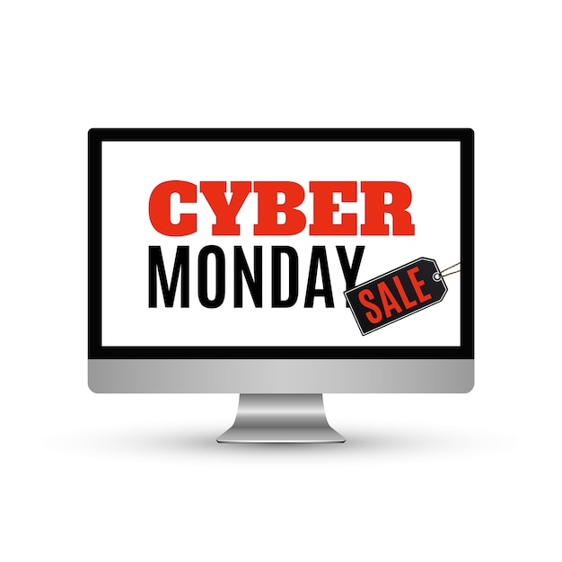 Premium Vector | Cyber monday sale . background with ...