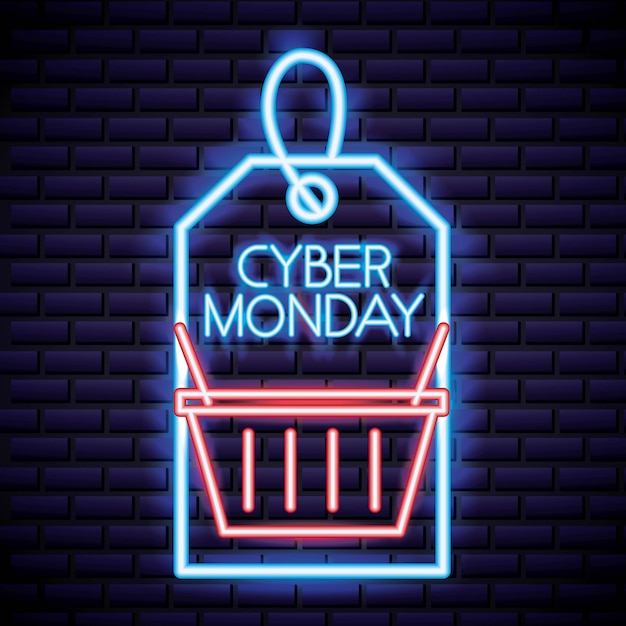 Free Vector | Cyber monday shop label