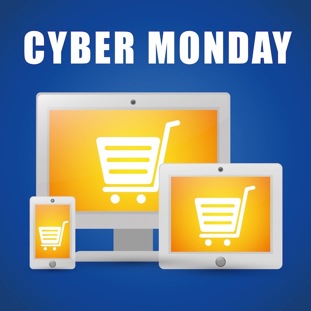 Premium Vector | Cyber mondays e-commerce promotions and sales