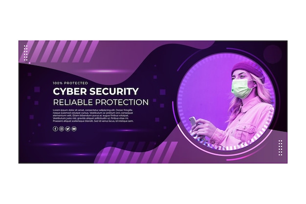 Free Vector | Cyber security banner template